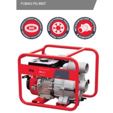 Мотопомпа FUBAG PG 950 T (1300л/мин, 80х80, 8/28м) грязная вода