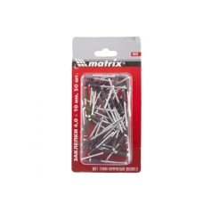 Заклепка MATRIX, вытяжная, 4,0 х 10 мм RAL 8017 (темно-коричневый), 50 шт