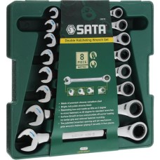 Набор ключей с трещоточным механизмом Sata 8 предметов, S09079 Набор ключей с трещоточным механизмом Sata 8 предметов, S09079