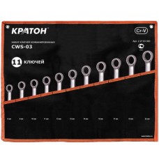 Набор ключей комбинированных Кратон CWS-03 11 пр. Набор ключей комбинированных Кратон CWS-03 11 пр.