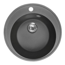 Мойка I-TECH круглая Ø500х190 кварц, черный опал Мойка I-TECH круглая Ø500х190 кварц, черный опал