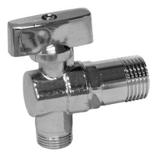 Кран шаровой угловой I-TECH MM (НР-НР) 1/2x3/8", хром Кран шаровой угловой I-TECH MM (НР-НР) 1/2x3/8", хром