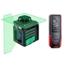 Комплект Лазерный уровень ADA CUBE 360 GREEN Basic Edition + Дальномер лазерный ADA Cosmo MINI Комплект Лазерный уровень ADA CUBE 360 GREEN Basic Edition + Дальномер лазерный ADA Cosmo MINI