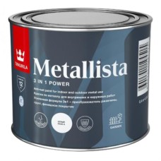 Краска TIKKURILA METALLISTA по ржавчине, глянцевая, база А, 0,4л Краска TIKKURILA METALLISTA по ржавчине, глянцевая, база А, 0,4л