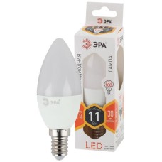 Лампа светодиодная ЭРА LED-СВЕЧА-B35 11Вт-827-Е27 170-265В 2700К 880Лм