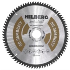 Диск пильный по ламинату Hilberg Industrial HL230 230*30*80Т Диск пильный по ламинату Hilberg Industrial HL230 230*30*80Т