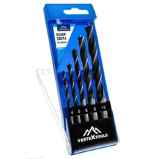 Набор сверл по дереву Vertex 4-10мм, 5шт Набор сверл по дереву Vertex 4-10мм, 5шт