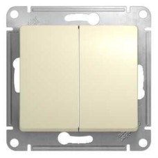 Выключатель GLOSSA 2кл, 10АХ, механизм, БЕЖЕВЫЙ Выключатель GLOSSA 2кл, 10АХ, механизм, БЕЖЕВЫЙ