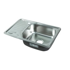 Мойка I-TECH квадратная с сушилкой слева 660х420х180х0,8 мат Мойка I-TECH квадратная с сушилкой слева 660х420х180х0,8 мат
