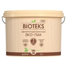 Лак BIOTEKS LD сверхпрочный паркетный Эко-Лак полуматовый 2л