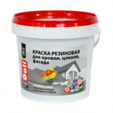 Краска резиновая DALI для кровли цоколя фасада коричневая 3кг Краска резиновая DALI для кровли цоколя фасада коричневая 3кг