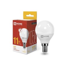 Лампа светодиодная LED-ШАР-VC 11Вт 230В Е14 3000К 1050Лм IN HOME Лампа светодиодная LED-ШАР-VC 11Вт 230В Е14 3000К 1050Лм IN HOME
