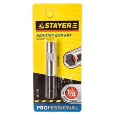 Адаптер для бит STAYER Professional60 мм, магнитный.