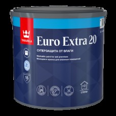 Краска ВД TIKKURILA ЕВРО-20 Extra, латекс, база С под колеровку, 2,7л Краска ВД TIKKURILA ЕВРО-20 Extra, латекс, база С под колеровку, 2,7л
