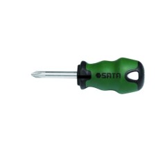 Отвертка Sata с обрезиненной ручкой РН 2х38 мм S63511 Отвертка Sata с обрезиненной ручкой РН 2х38 мм S63511