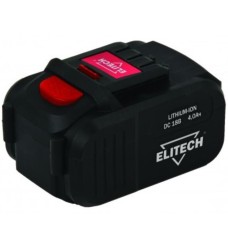 Аккумулятор ELITECH 18В,4.0АчLi-ion,д\ДА 18СЛК,слайдер Аккумулятор ELITECH 18В,4.0АчLi-ion,д\ДА 18СЛК,слайдер