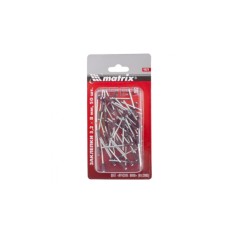 Заклепка MATRIX, вытяжная, 3,2 х 8 мм RAL 3005 (красное вино), 50 шт