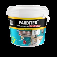 Краска ВД Farbitex, акриловая , моющаяся 1,1кг Краска ВД Farbitex, акриловая , моющаяся 1,1кг