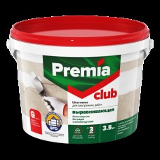 Шпатлевка PREMIA Club выравнивающая д/внутренних работ 3,5кг ведро Шпатлевка PREMIA Club выравнивающая д/внутренних работ 3,5кг ведро