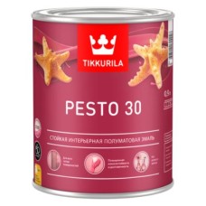 Краска ВД TIKKURILA PESTO 30 А, п/матовая, 0,9л Краска ВД TIKKURILA PESTO 30 А, п/матовая, 0,9л