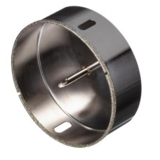 Коронка алмазная TRIO-DIAMOND 130 с центрирующим сверлом 130*35 mmпо керамике, стеклу,керамограниту Коронка алмазная TRIO-DIAMOND 130 с центрирующим сверлом 130*35 mmпо керамике, стеклу,керамограниту