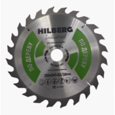 Диск пильный по дереву Hilberg Industrial HW253 250*32/30*24Т