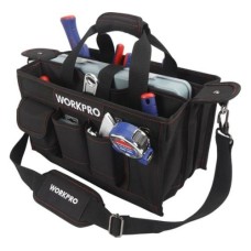 Сумка WORKPRO для инструментов с ремнем, с откр. верхним клапаном, 390мм Сумка WORKPRO для инструментов с ремнем, с откр. верхним клапаном, 390мм