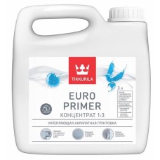 Грунт TIKKURILA EURO PRIMER, 3л Грунт TIKKURILA EURO PRIMER, 3л