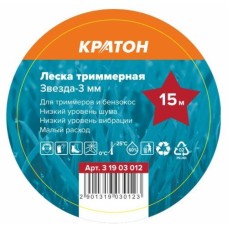 Леска триммерная Кратон Звезда-3,0мм Леска триммерная Кратон Звезда-3,0мм