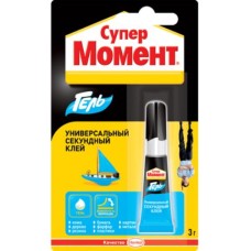 Клей Супер Момент гель, на блистер-карте, 3г Клей Супер Момент гель, на блистер-карте, 3г