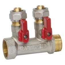 Коллектор I-TECH FM (ВР-НР) 3/4", 4 крана метапол D16 Коллектор I-TECH FM (ВР-НР) 3/4", 4 крана метапол D16