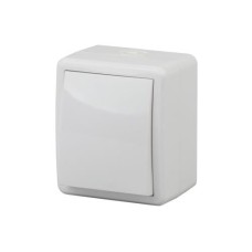 Выключатель ЭРА Эксперт 1 кл. накладной белый 11-1401-01, 10АХ-250В, IP54 Выключатель ЭРА Эксперт 1 кл. накладной белый 11-1401-01, 10АХ-250В, IP54