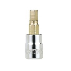 Головка торцевая Sata 1/4" с шестигранной вставкой 4мм, S21202