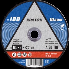 Круг для шлифования Кратон WA24RBF 180х6х22,2 мм