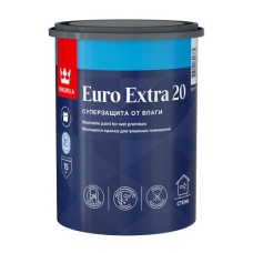 Краска ВД TIKKURILA ЕВРО-20 Extra, латекс, база С под колеровку, 0.9л Краска ВД TIKKURILA ЕВРО-20 Extra, латекс, база С под колеровку, 0.9л