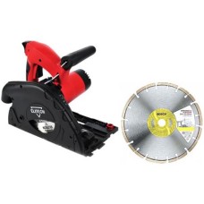 Пила дисковая погружная ELITECH ПД 1255П, шина в комплекте +Диск алмазный BOSCH, 230мм
