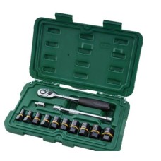 Набор инструментов Sata для работы с поврежденными гайками 1/4"+3/8" 13 пр., S09137 Набор инструментов Sata для работы с поврежденными гайками 1/4"+3/8" 13 пр., S09137