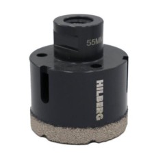 Коронка алмазная Hilberg Super Hard,55 мм 6ТМ14,для УШМ (керамогранит, гранит) Коронка алмазная Hilberg Super Hard,55 мм 6ТМ14,для УШМ (керамогранит, гранит)