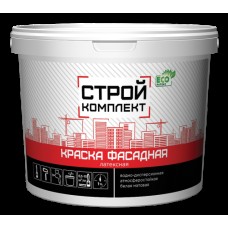 Краска ВД Стройкомплект фасадная, 13кг Краска ВД Стройкомплект фасадная, 13кг