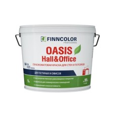 Краска ВД FINNCOLOR OASIS HALL&OFFICE А стойкая к мытью интерьерная, 9 л Краска ВД FINNCOLOR OASIS HALL&OFFICE А стойкая к мытью интерьерная, 9 л
