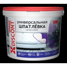 Шпатлевка Ореол Discont универсальная масляно-клеевая д/внутр работ, 1,5кг