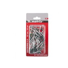 Заклепка MATRIX, вытяжная, 4,0 х 10 мм RAL 6005 (темно-зеленый), 50 шт