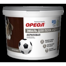 Эмаль акрил Ореол, жел-кор п/мат,для пола 0,9кг Эмаль акрил Ореол, жел-кор п/мат,для пола 0,9кг