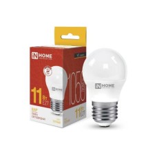 Лампа светодиодная LED-ШАР-VC 11Вт 230В Е27 3000К 1050Лм IN HOME Лампа светодиодная LED-ШАР-VC 11Вт 230В Е27 3000К 1050Лм IN HOME