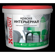 Краска ВД Ореол Дисконт, бел мат, интерьер, 6,5кг Краска ВД Ореол Дисконт, бел мат, интерьер, 6,5кг