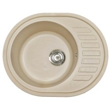Мойка I-TECH круглая с сушилкой Ø500х620x205 кварц, песчаный берег Мойка I-TECH круглая с сушилкой Ø500х620x205 кварц, песчаный берег