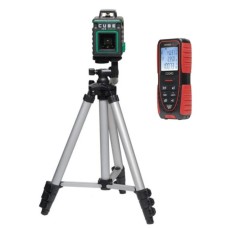 Комплект лазерный уровень ADA CUBE 360 GREEN Professional Edition + штатив + дальномер лазерный ADA Cosmo 100 с функцией уклономера Комплект лазерный уровень ADA CUBE 360 GREEN Professional Edition + штатив + дальномер лазерный ADA Cosmo 100 с функцией уклономера