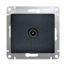 Розетка GLOSSA TV проходная 4DB, механизм,АНТРАЦИТ Розетка GLOSSA TV проходная 4DB, механизм,АНТРАЦИТ