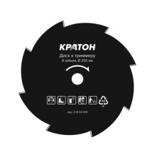 Диск к триммеру Кратон Ø255х25,4х1,4 мм, 8Т Диск к триммеру Кратон Ø255х25,4х1,4 мм, 8Т