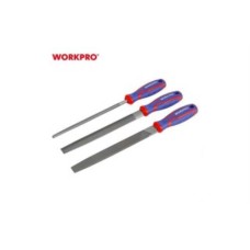 Набор WORKPRO напильников по металлу 200мм, 3шт Набор WORKPRO напильников по металлу 200мм, 3шт